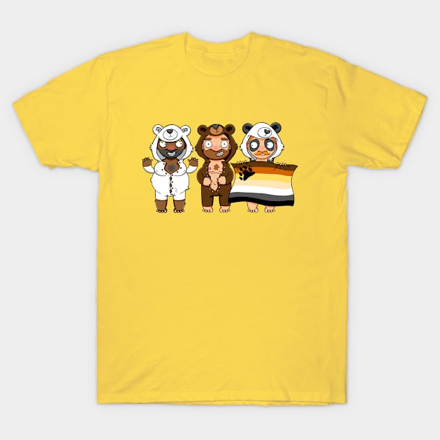 Three Bears T-Shirt by LoveBurty